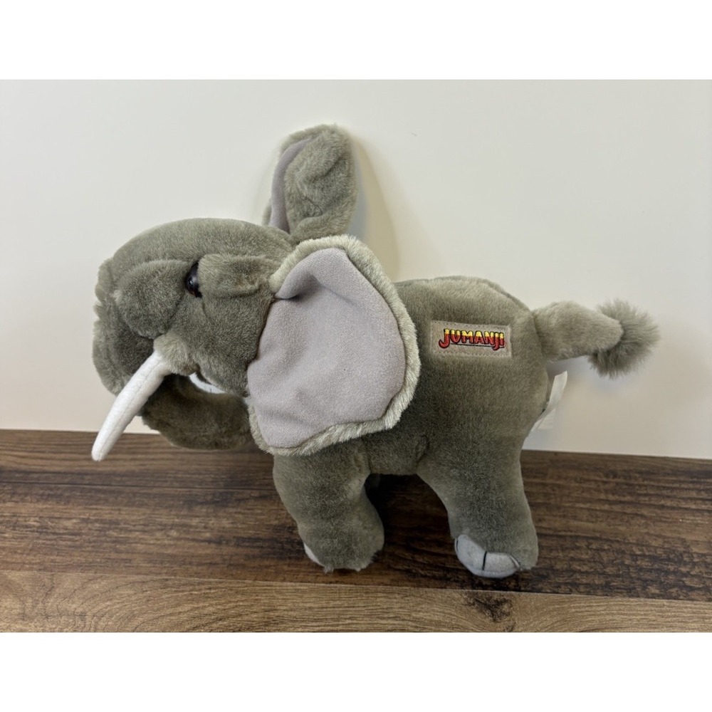 Vintage Jumangi Movie Elephant 9" Stuffed Plush Trendmasters 1995 Embroidered